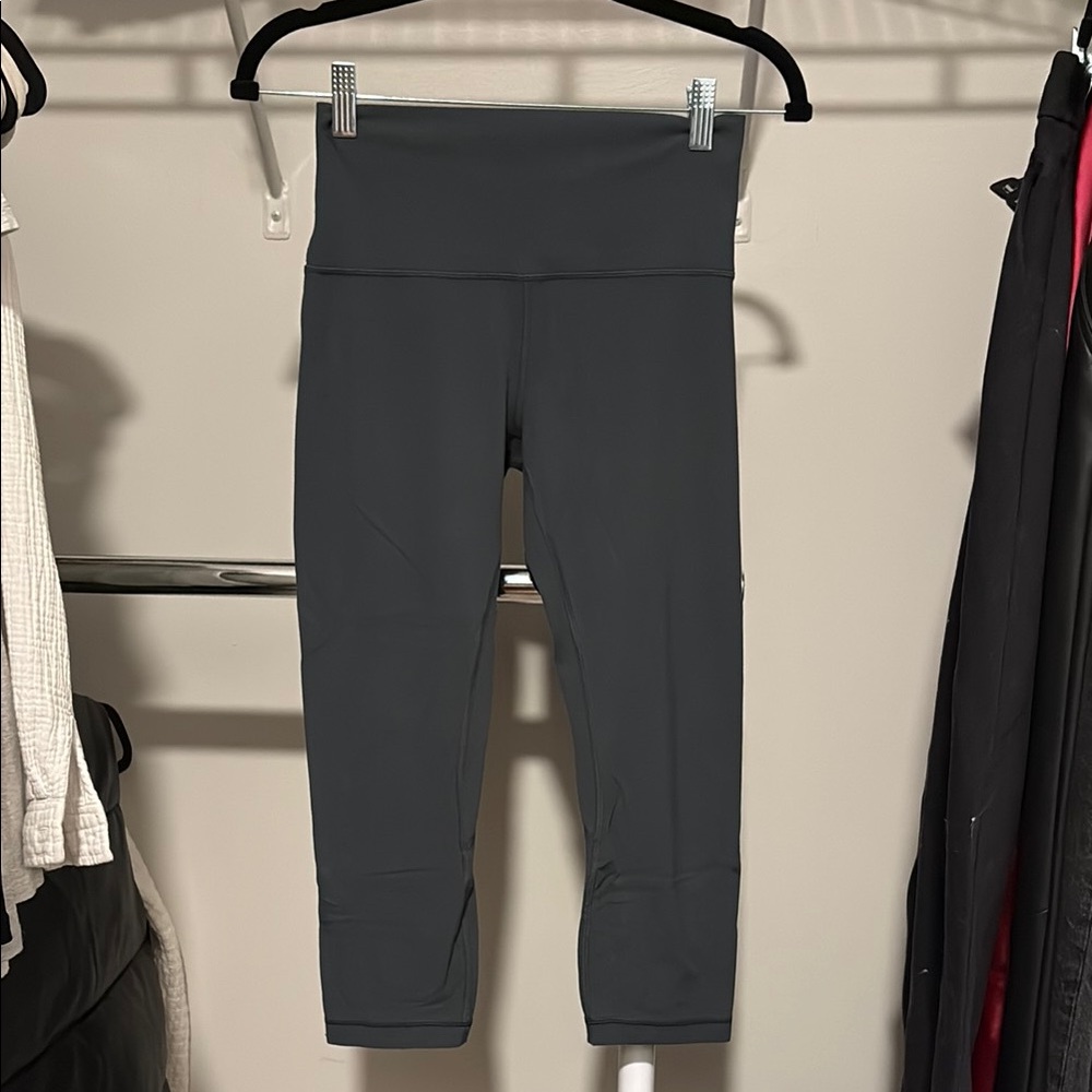 lululemon align crop dark grey leggings size 6